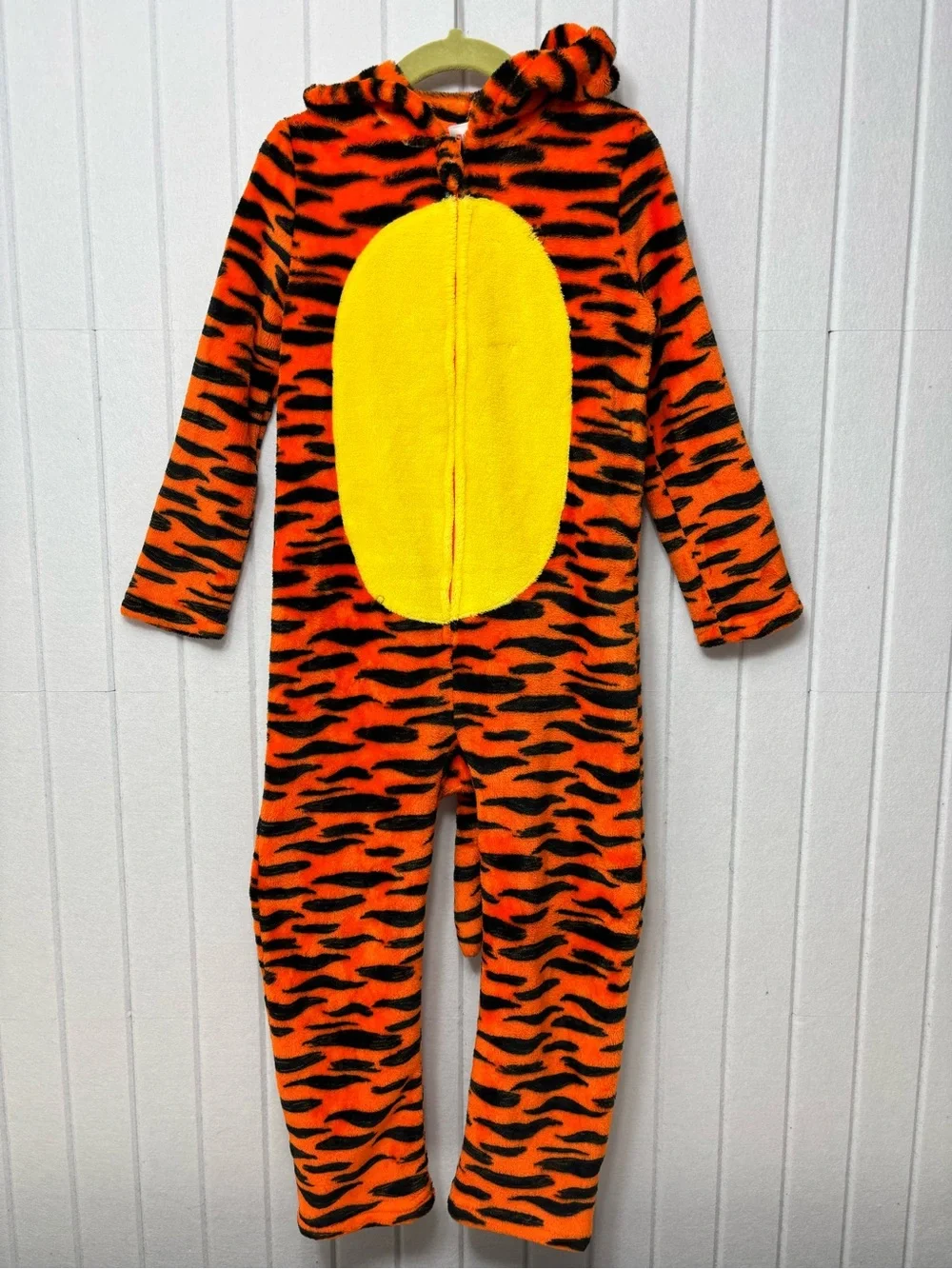 Disney Winnie the Pooh Tigger Fleece Zip Up Cosplay Coverall Tail Size 5 - Picture 2 of 14